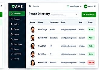 Live punch feed — VAMS interface screenshot