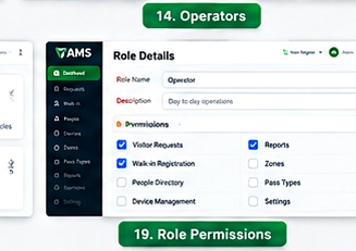 Access permissions — VAMS interface screenshot