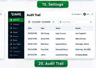 System settings & branding — VAMS interface screenshot
